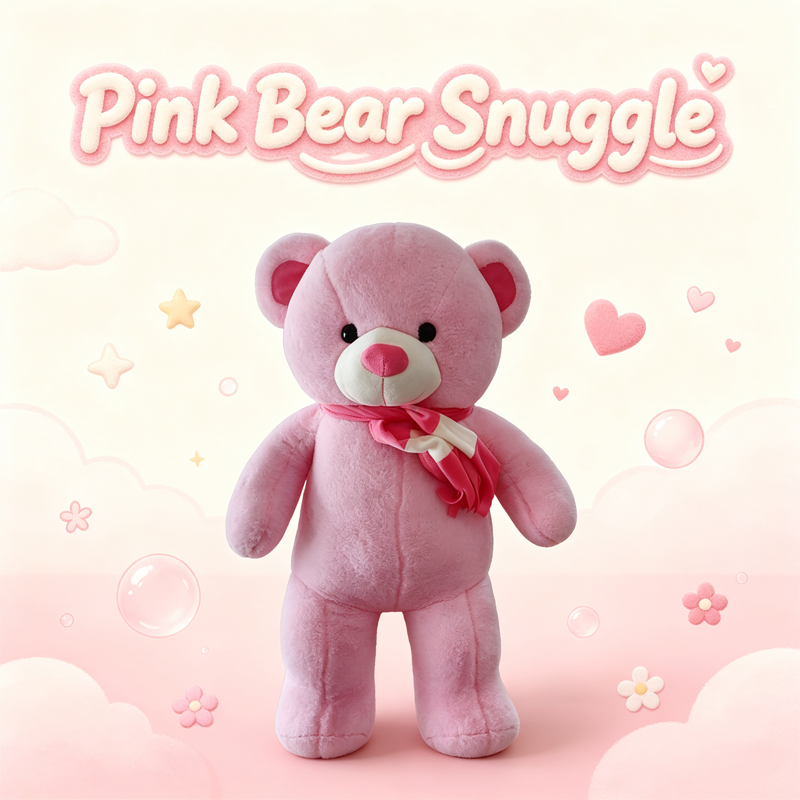 Sakura Pink Scarf Companion Bear
