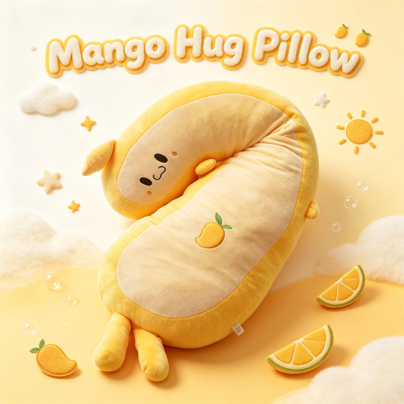 Cute Mango Long Hug Pillow