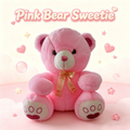 Sweetheart Pink Bow Teddy Bear