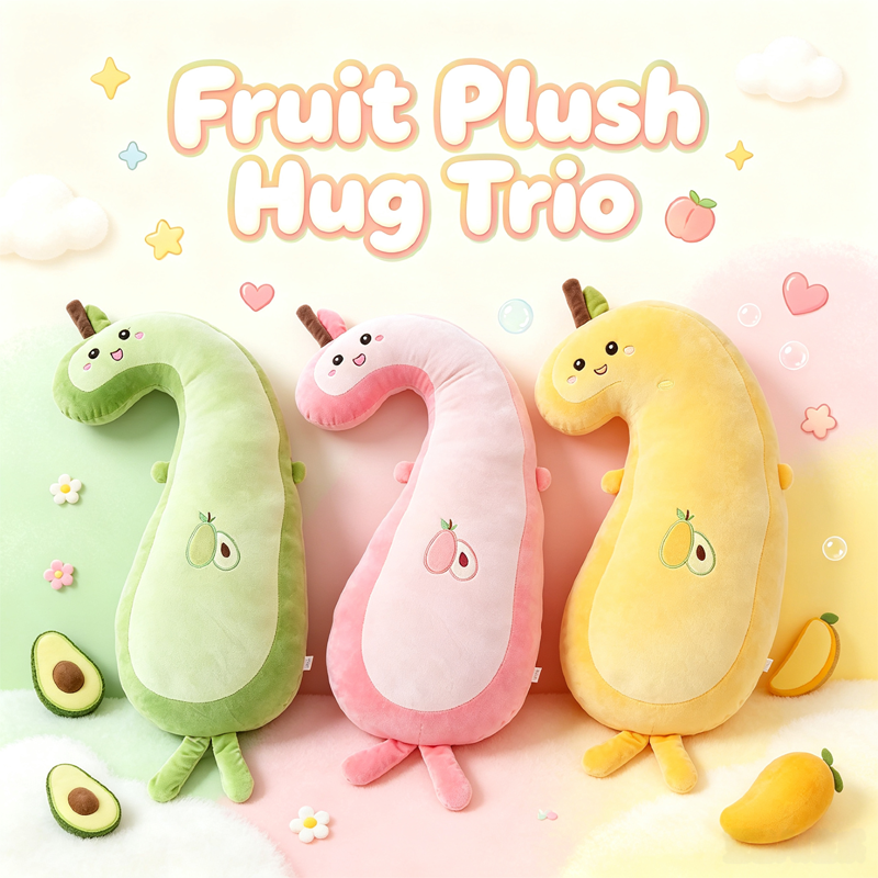 Fruit Plush Hug Trio