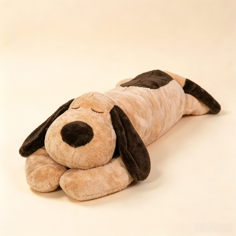 Lying Down Dog Plush Pillow
