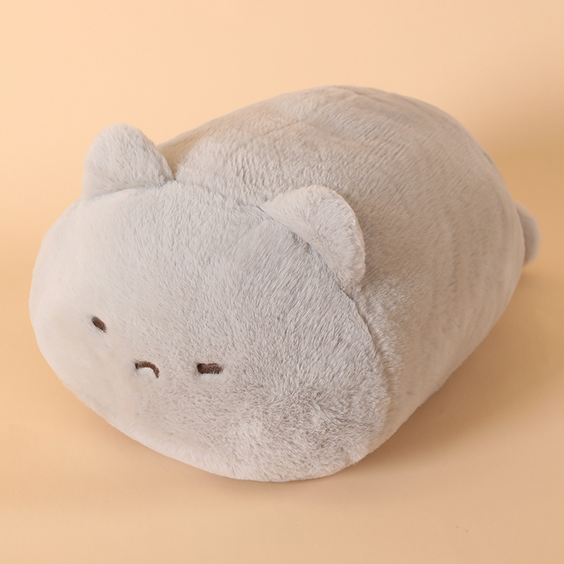 Snot Bear Hug Plan Lying Cat Pillow