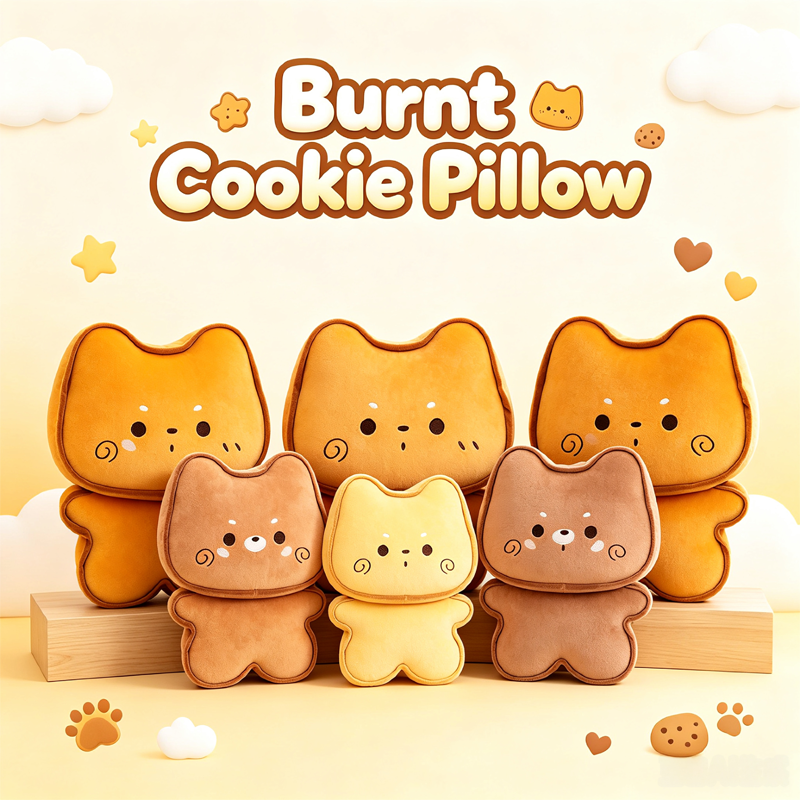 Burnt Cookie Pillow