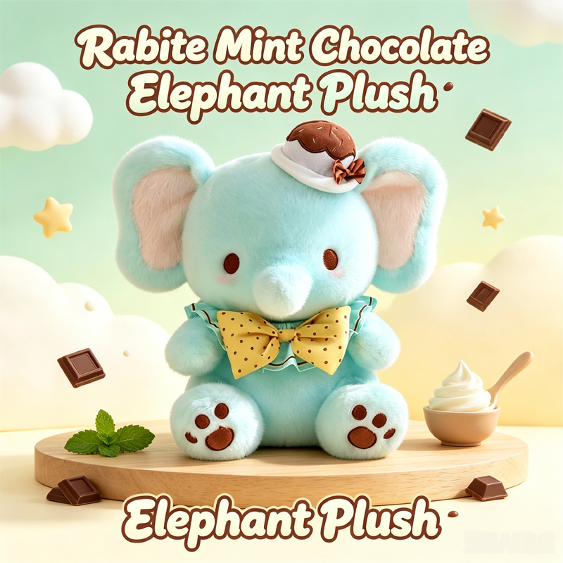 Rabite Mint Chocolate Elephant Plush