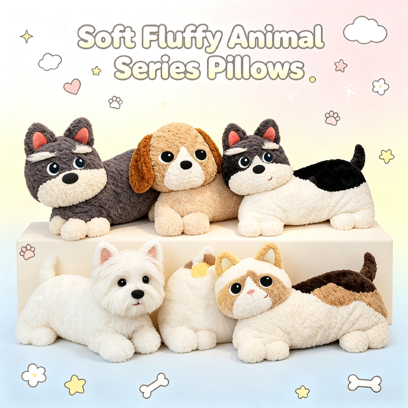 Soft Fluffy Animal Series Pillows