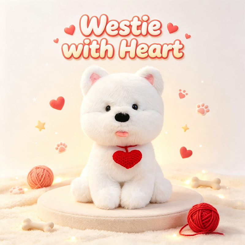 Westie with Heart
